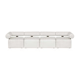White Fabric Outdoor Sofa by Uttermost Bolster, alternate view 8