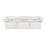 White Fabric Outdoor Sofa by Uttermost Bolster, alternate view 9