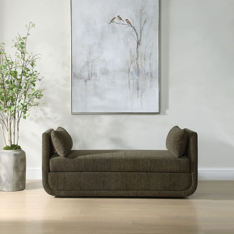 Textured Chenille Oversized Bench by Uttermost Abound, alternate view 6