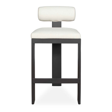 White Padded Outdoor Bar Stool by Uttermost Bolster