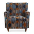 Ikat Print Chenille Lounge Chair by Uttermost Lainey