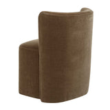 Brown Velvet Caster Dining Chair by Uttermost Outlook, alternate view 5
