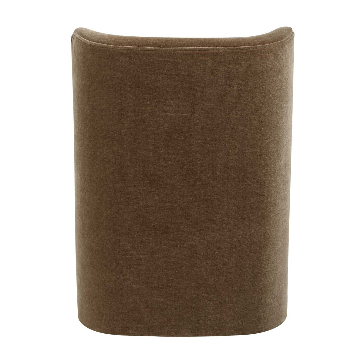 Brown Velvet Caster Dining Chair by Uttermost Outlook, alternate view 6