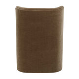 Brown Velvet Caster Dining Chair by Uttermost Outlook, alternate view 6
