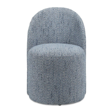 Modern European furniture - Chenille Caster Swivel Dining Chair - www.oroa.com