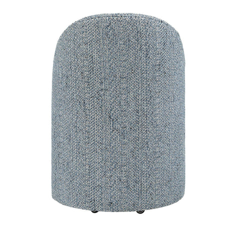 Modern European furniture - Chenille Caster Swivel Dining Chair - www.oroa.com
