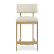Modern European furniture - White Leather Counter Stool - www.oroa.com