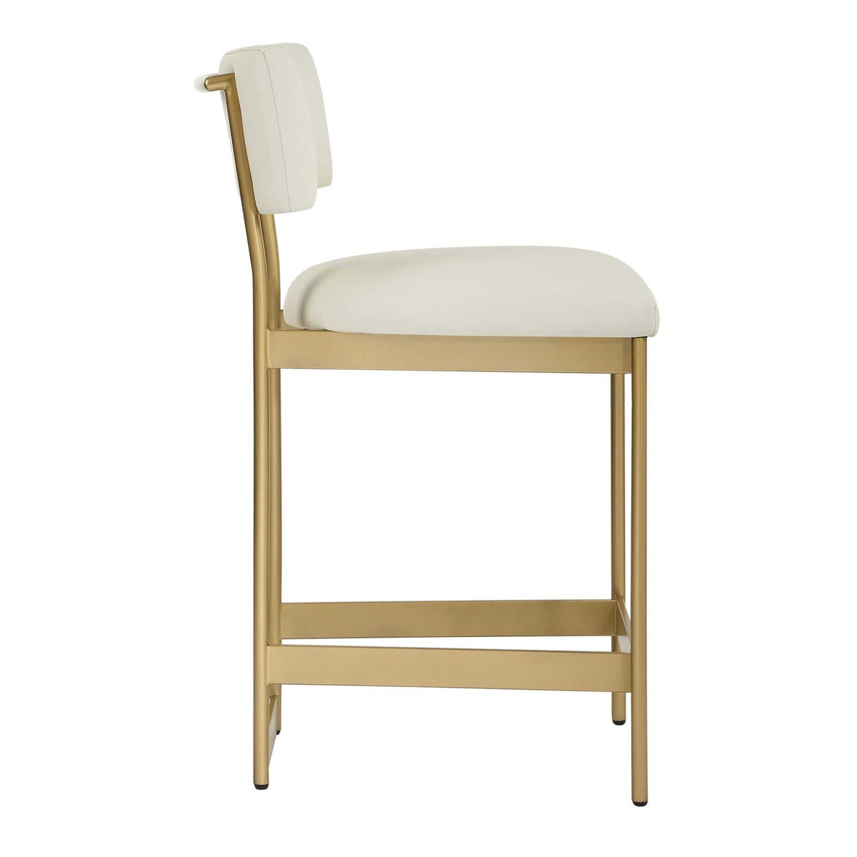 Modern European furniture - White Leather Counter Stool - www.oroa.com