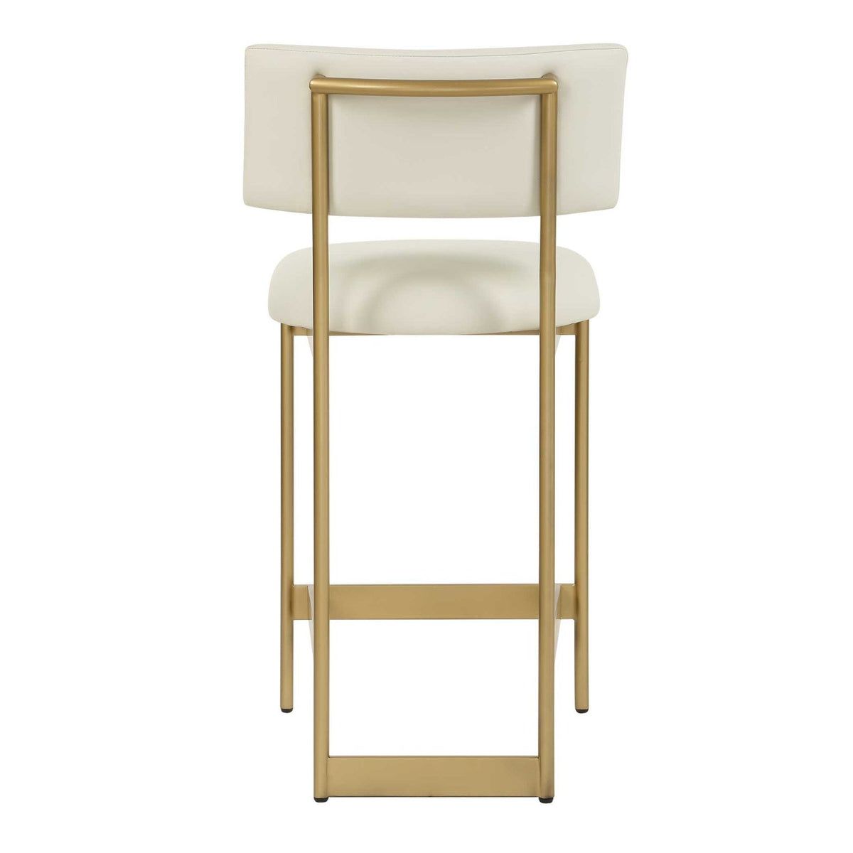 Modern European furniture - White Leather Counter Stool - www.oroa.com