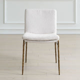 White Boucle Dining Chair by Uttermost Ascend, alternate view 2