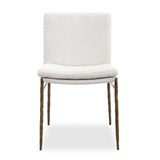 White Boucle Dining Chair by Uttermost Ascend, alternate view 3