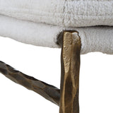 White Boucle Dining Chair by Uttermost Ascend, alternate view 8