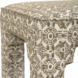 Green Medallion Motif Bench S by Uttermost Satoria, alternate view 4