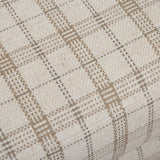 Beige Plaid Linen Swivel Chair by Uttermost Basie, alternate view 7