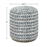 Swirl Patterned Ottoman | Uttermost Cas - www.oroa.com