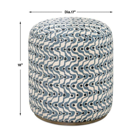 Swirl Patterned Ottoman | Uttermost Cas - www.oroa.com