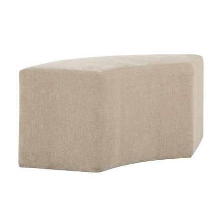 Beige Velvet Curved Bench by Uttermost Khai, alternate view 3