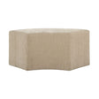 Beige Velvet Curved Bench by Uttermost Khai