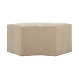 Beige Velvet Curved Bench by Uttermost Khai