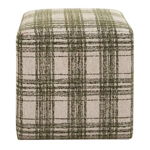 Modern European furniture - Chenille Cube Ottoman - www.oroa.com