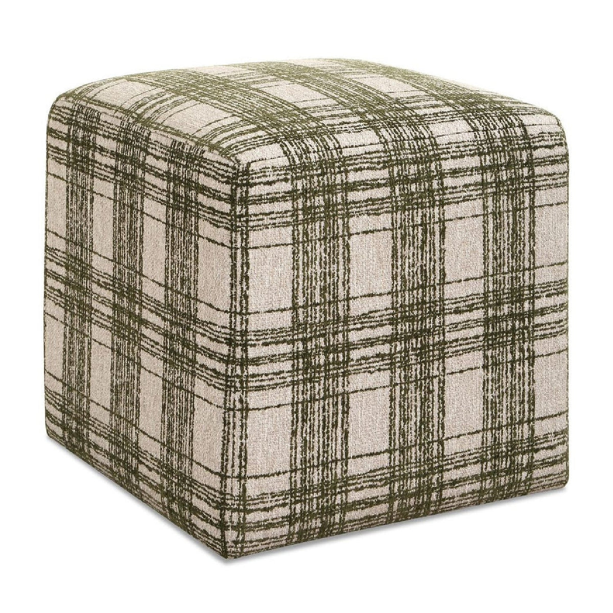 Modern European furniture - Chenille Cube Ottoman - www.oroa.com