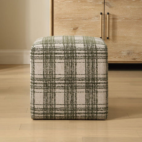 Modern European furniture - Chenille Cube Ottoman - www.oroa.com