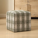 Modern European furniture - Chenille Cube Ottoman - www.oroa.com