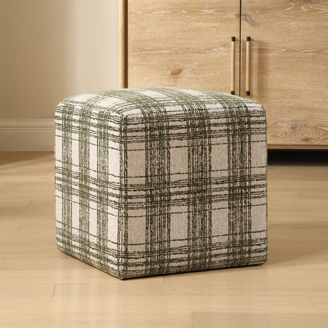 Modern European furniture - Chenille Cube Ottoman - www.oroa.com