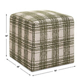 Modern European furniture - Chenille Cube Ottoman - www.oroa.com