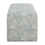 Blue Shell Printed Bench by Uttermost Amie, alternate view 4