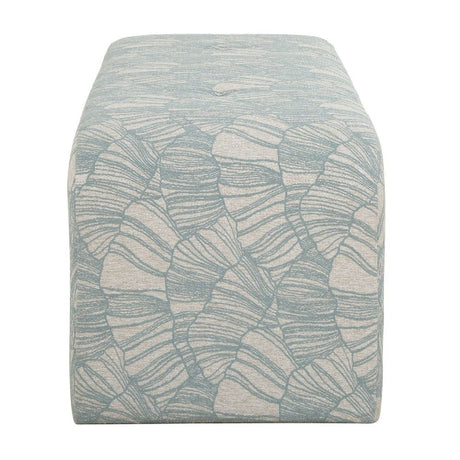 Blue Shell Printed Bench by Uttermost Amie, alternate view 4
