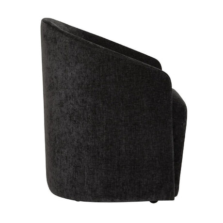 Modern European furniture - Velvet Dining Chair with Casters - www.oroa.com