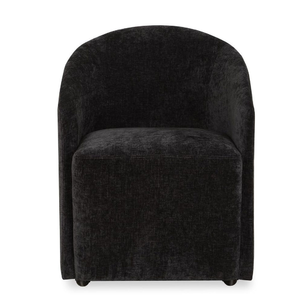 Modern European furniture - Velvet Dining Chair with Casters - www.oroa.com