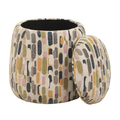 Multicolored Pattern Storage Ottoman by Uttermost Arem, alternate view 3