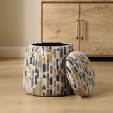 Multicolored Pattern Storage Ottoman by Uttermost Arem, alternate view 2