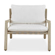Modern European furniture - Mahogany Framed Outdoor Lounge Chair - www.oroa.com