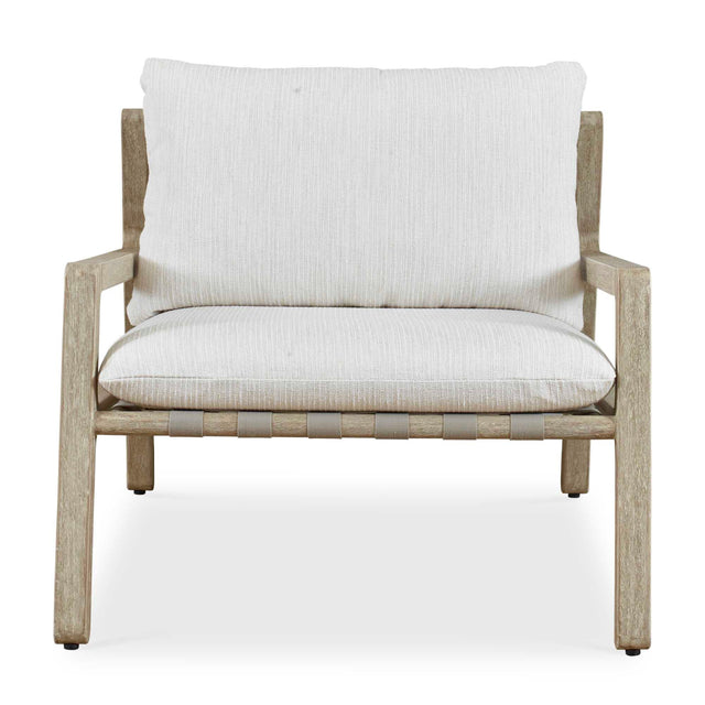 Modern European furniture - Mahogany Framed Outdoor Lounge Chair - www.oroa.com