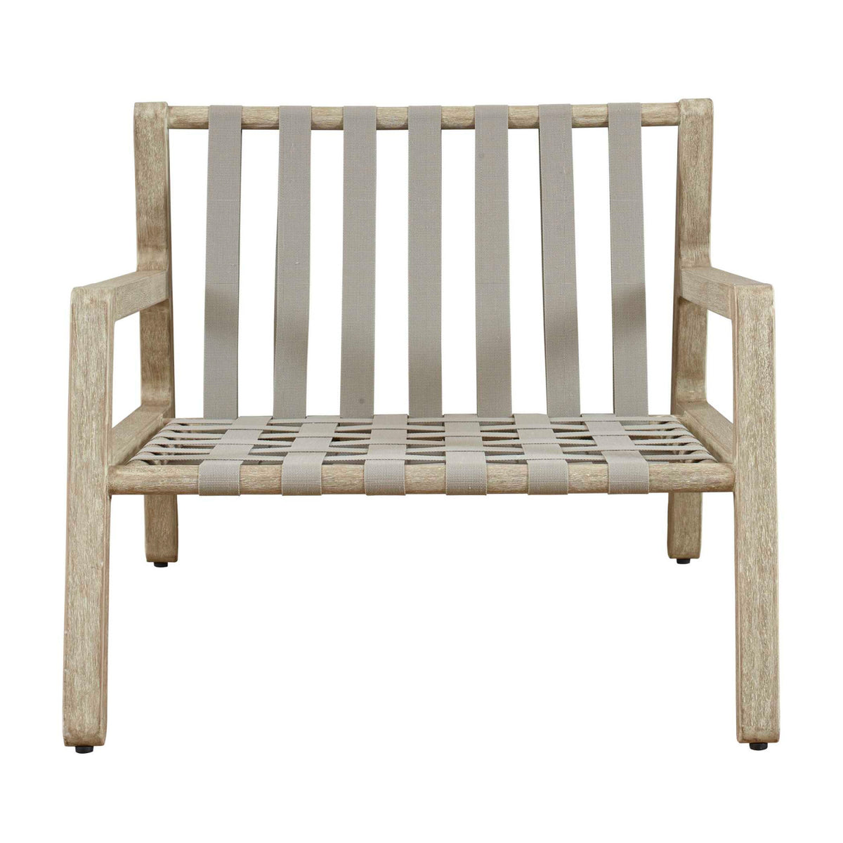 Modern European furniture - Mahogany Framed Outdoor Lounge Chair - www.oroa.com
