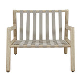 Modern European furniture - Mahogany Framed Outdoor Lounge Chair - www.oroa.com