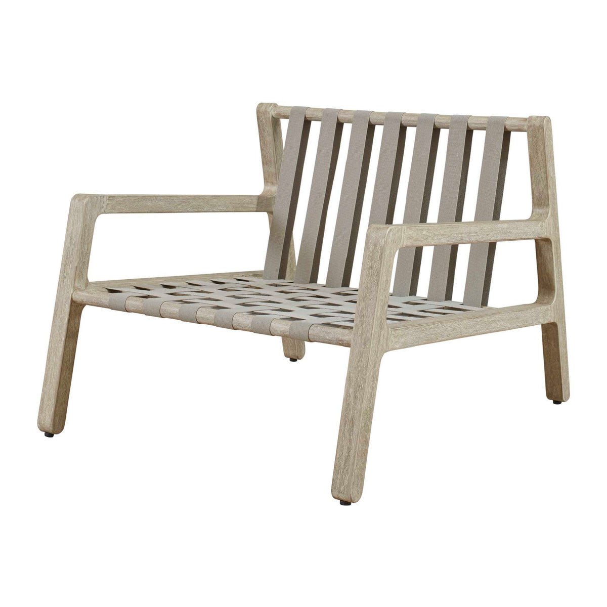 Modern European furniture - Mahogany Framed Outdoor Lounge Chair - www.oroa.com