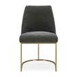 Modern European furniture - Gray Velvet Dining Chair - www.oroa.com