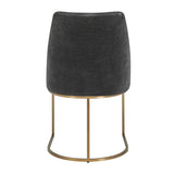 Modern European furniture - Gray Velvet Dining Chair - www.oroa.com