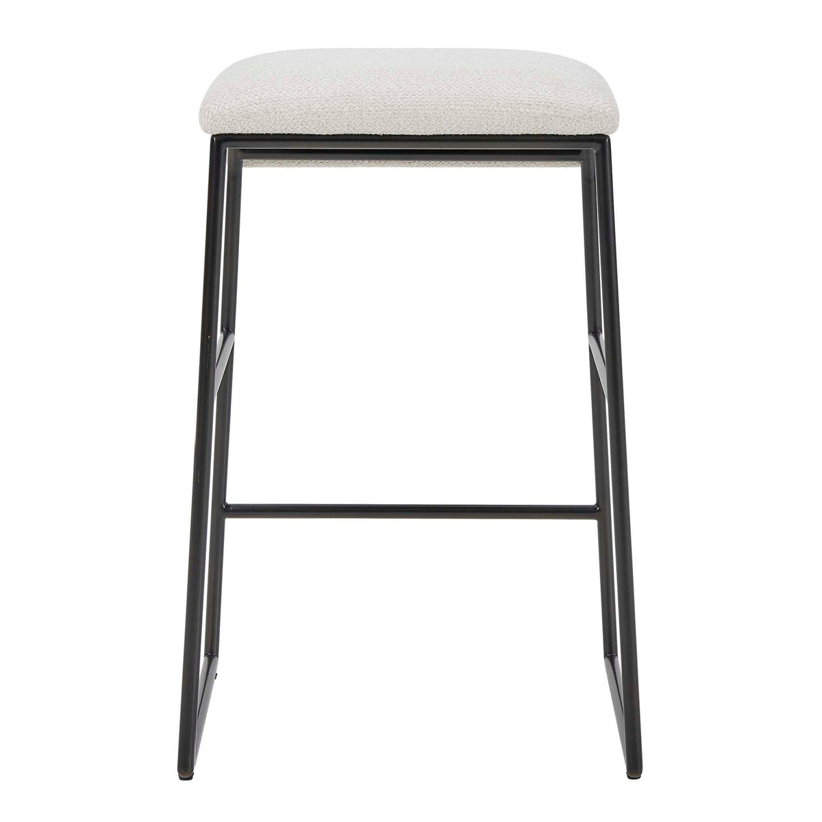 Cream Fabric Seat Counter Stool by Uttermost Arcane