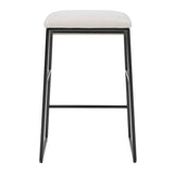 Cream Fabric Seat Counter Stool by Uttermost Arcane, alternate view 6