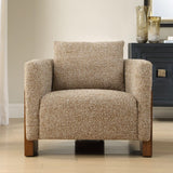 Cream Boucle 3-Legged Accent Chair by Uttermost Halligan, alternate view 9
