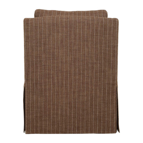 Brown Pinstripes Swivel Chair by Uttermost Luisa, alternate view 6