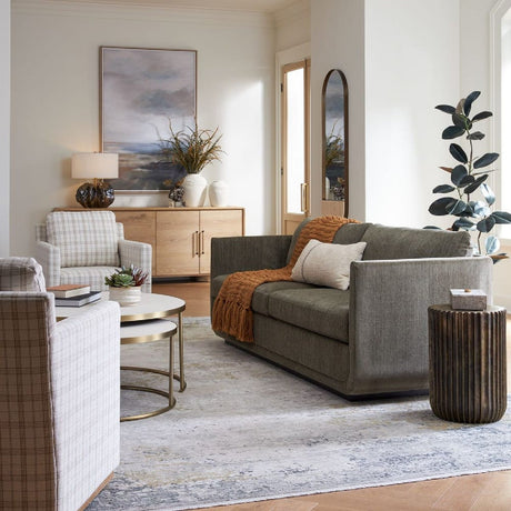 Modern European furniture - Textured Chenille Sofa - www.oroa.com