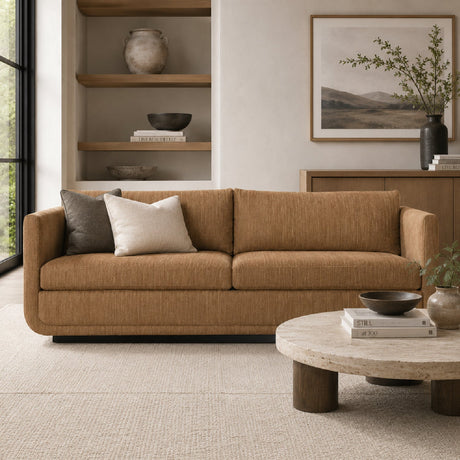 Modern European furniture - Textured Chenille Sofa - www.oroa.com