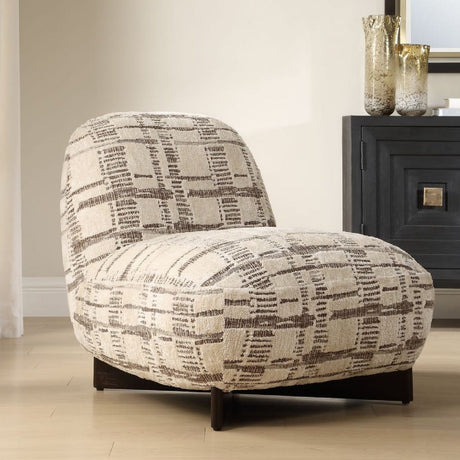 Woven Chenille Accent Chair by Uttermost Evans, alternate view 2