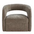 Modern European furniture - Taupe Velvet Swivel Chair - www.oroa.com